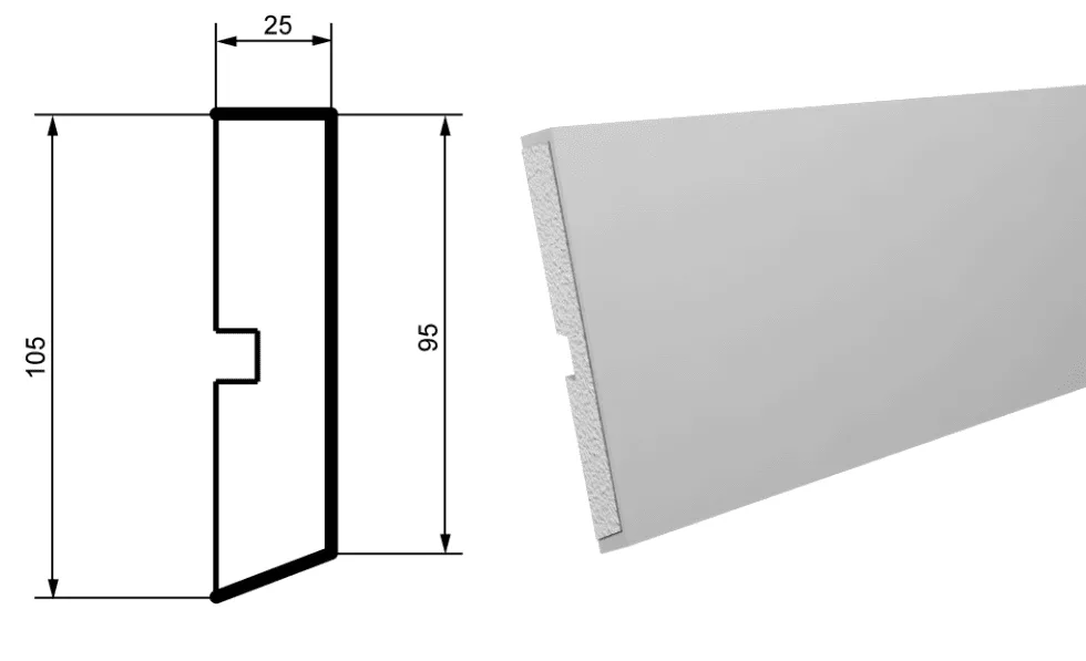 Fasādes molding MC111