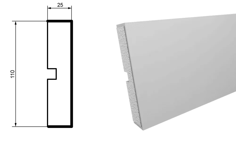 Fasādes molding MC144