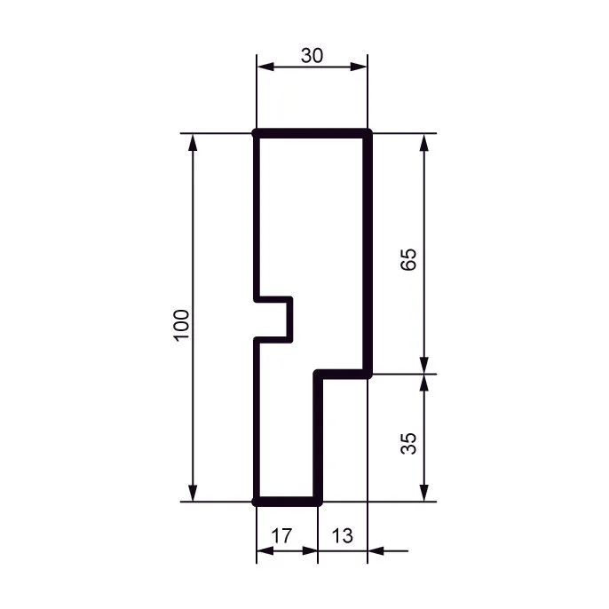 Fasādes molding MC150