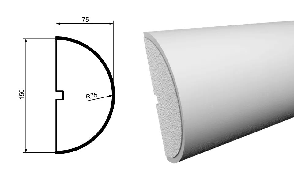 Fasādes molding MC128