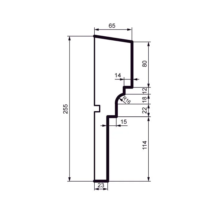 Fasādes molding MC143