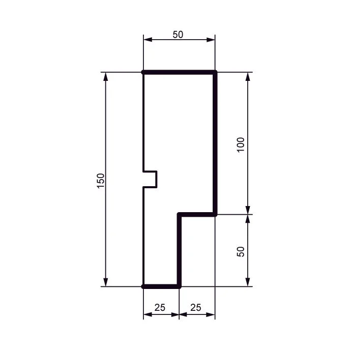 Fasādes molding MC162