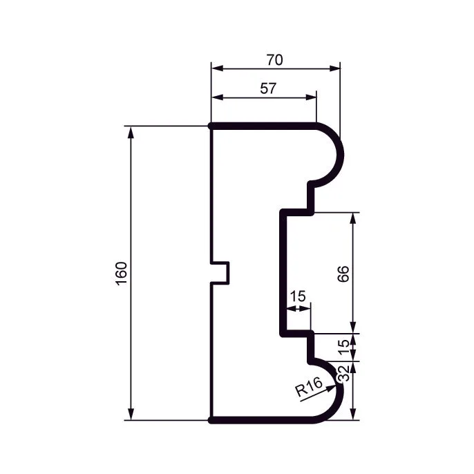 Fasādes molding MC131