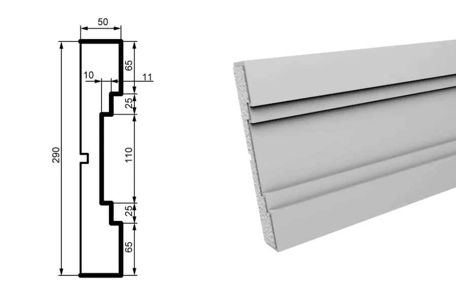Fasādes molding MC170