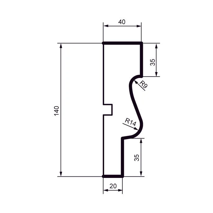 Fasādes molding MC120