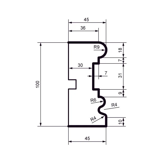 Fasādes molding MC108