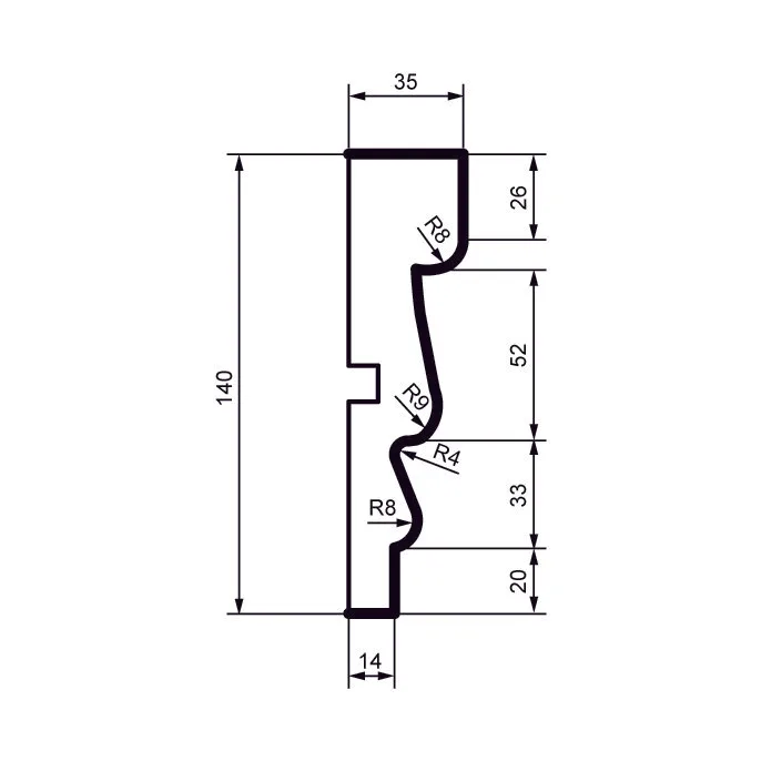 Fasādes molding MC119