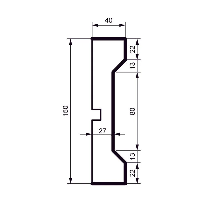 Fasādes molding MC161