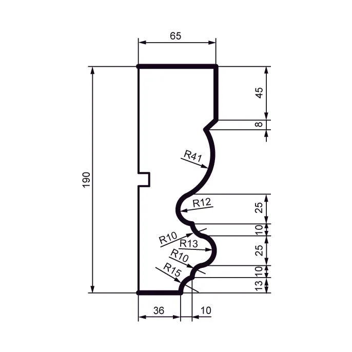 Fasādes molding MC138