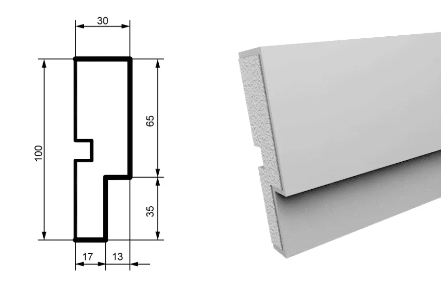 Fasādes molding MC150