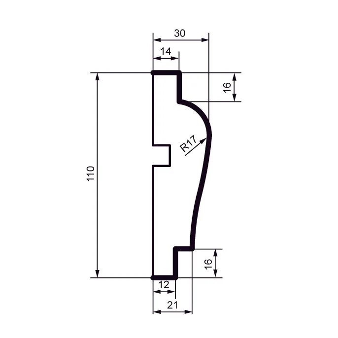 Fasādes molding MC112
