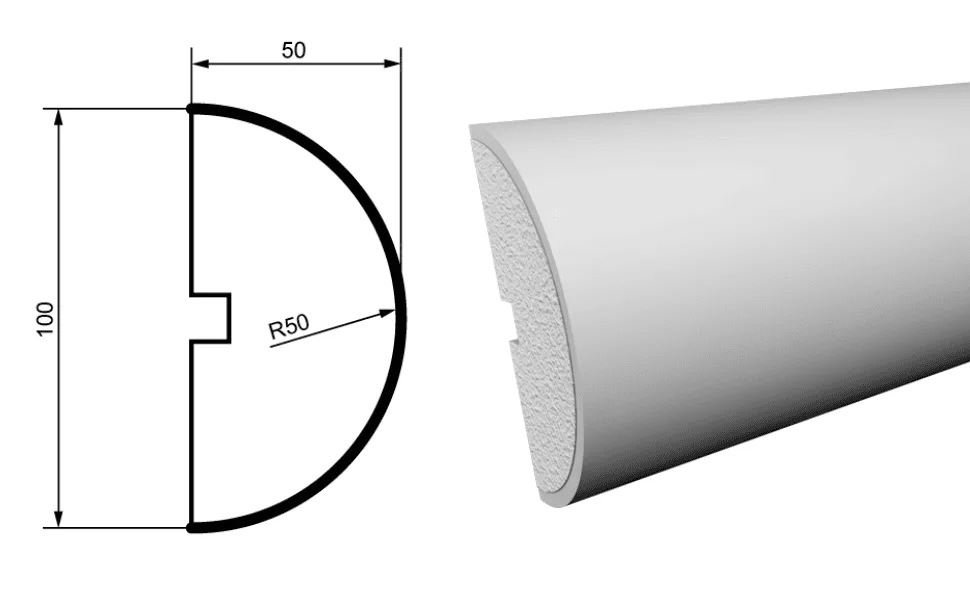 Fasādes molding MC109