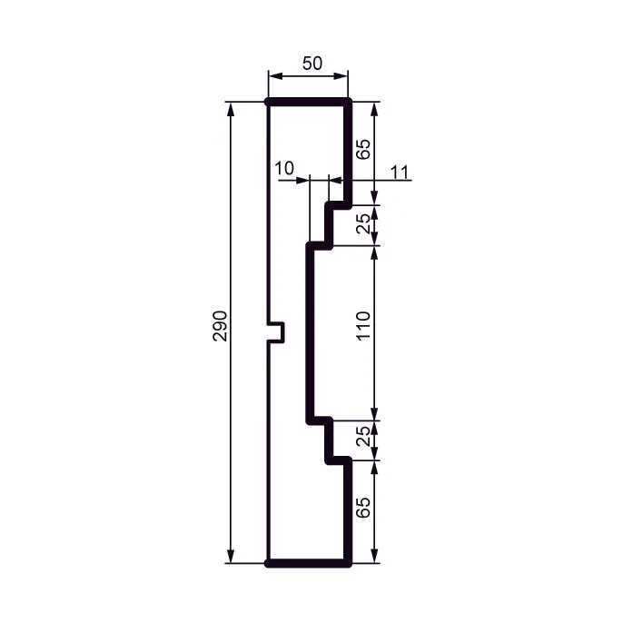 Fasādes molding MC170