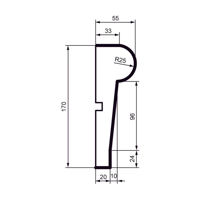 Fasādes molding MC132