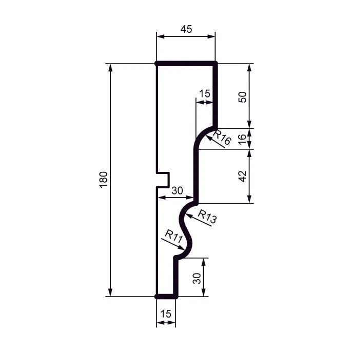 Fasādes molding MC135