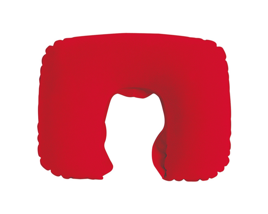 Mikrošķiedras piepūšamais ceļojumu spilvens INFLIGHT Red