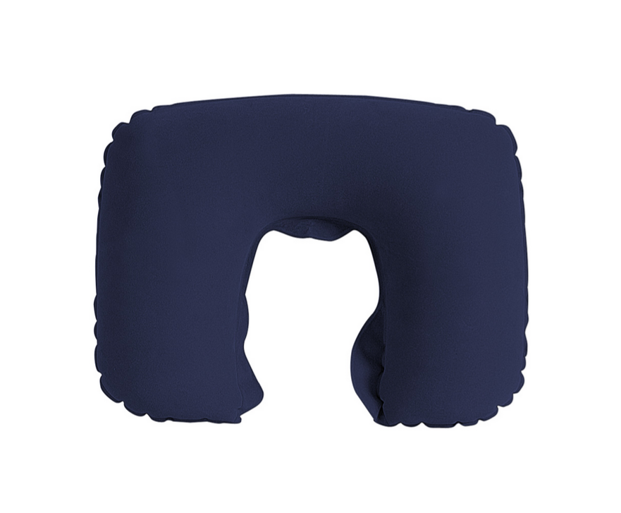Mikrošķiedras piepūšamais ceļojumu spilvens INFLIGHT Blue