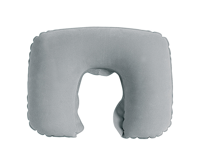 Mikrošķiedras piepūšamais ceļojumu spilvens INFLIGHT Grey