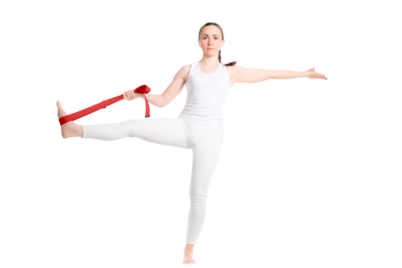 Jogas siksna VIBRAHA Red