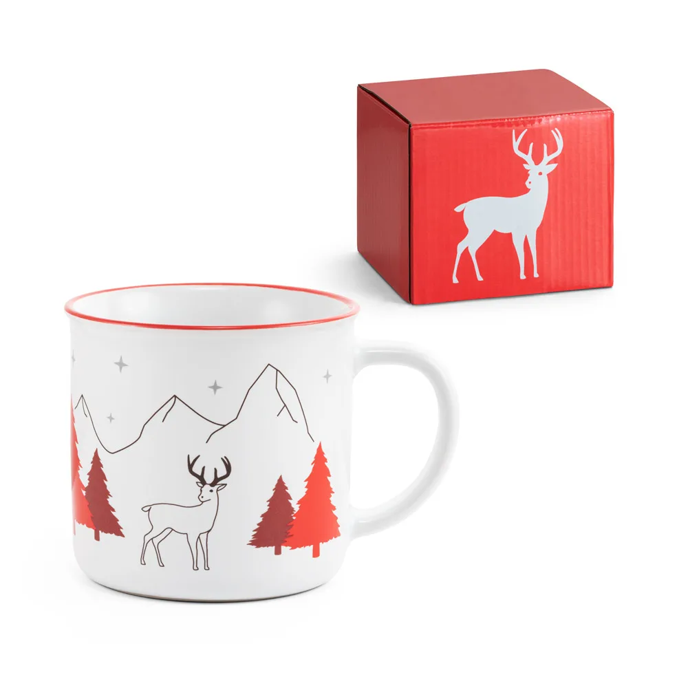 Ceramic Mug SANTA DEER, 350 ml