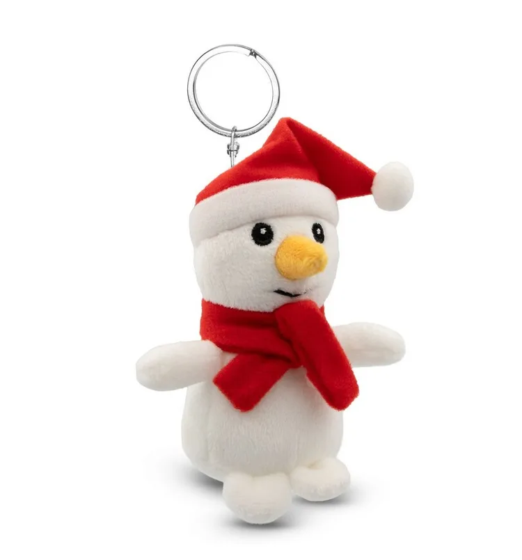 Christmas snowman ornament keychain with your logo