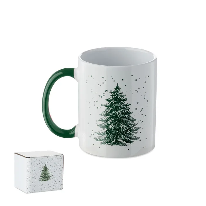 Christmas mug with a fir tree, 300 ml