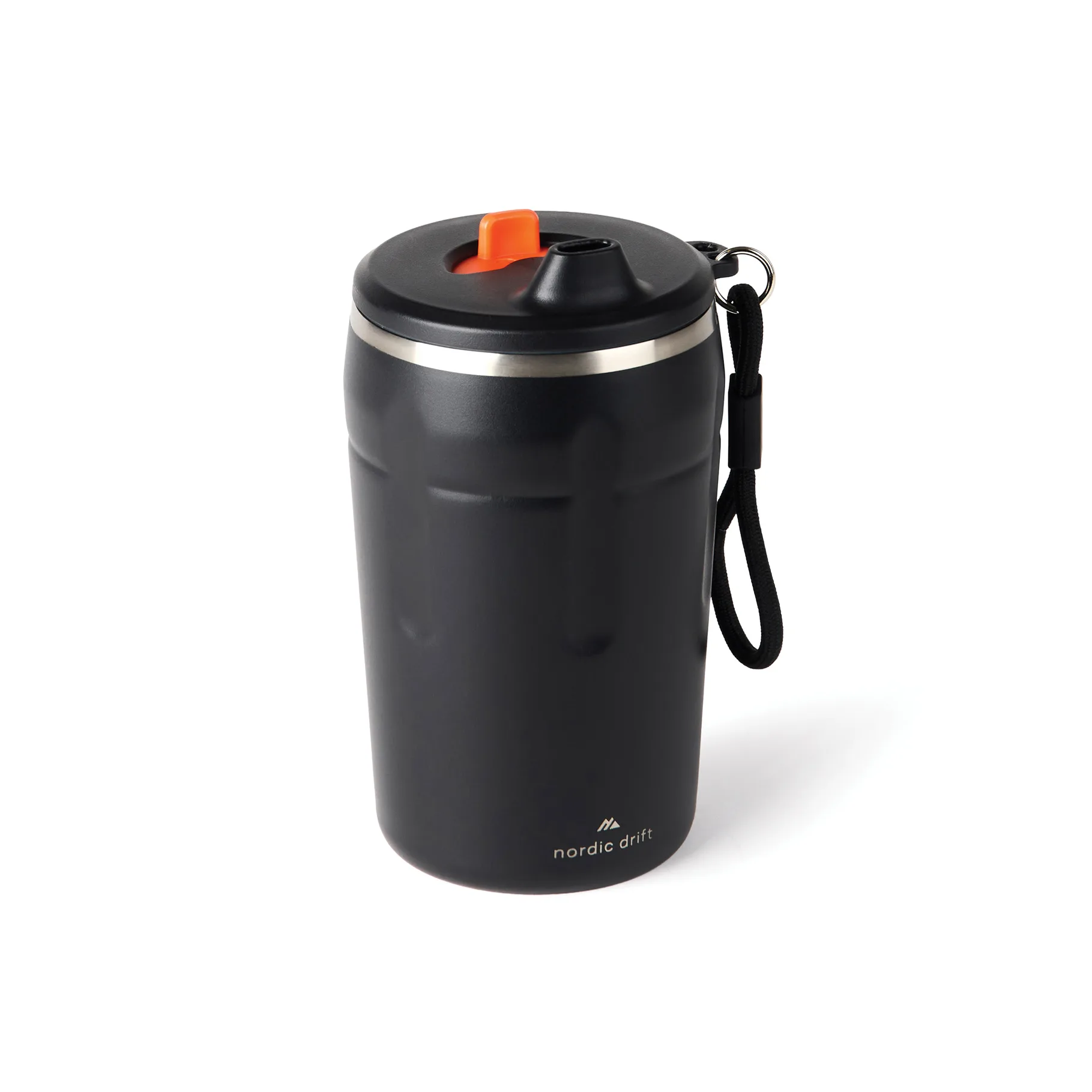 Kafijas krūze ar slēdzamu vāciņu NORDIC DRIFT TRAIL 350 ml, ar Jūsu logo