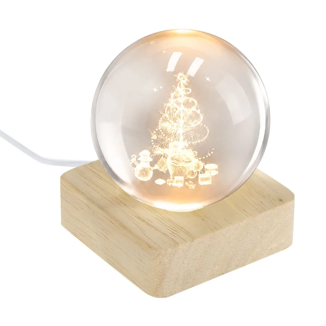 Ziemassvētku dekors-Gaismas bumba ar Jūsu logo