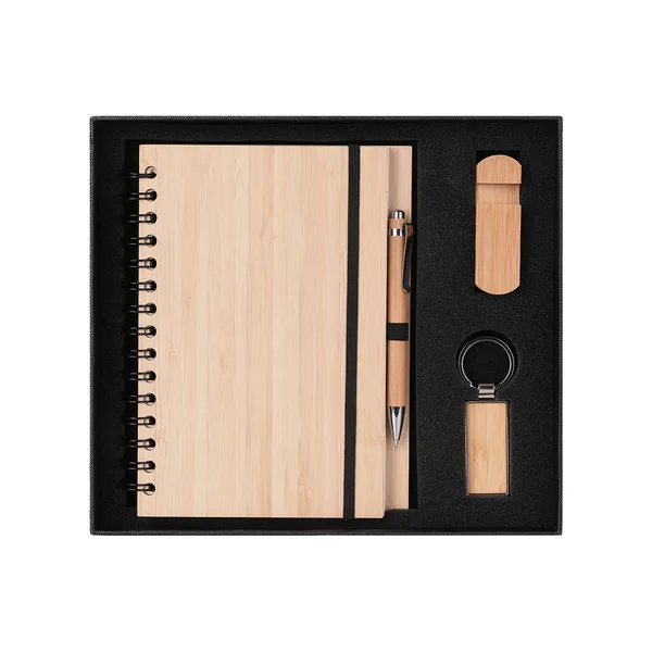 Dāvanu komplekts LIGHT BAMBOO, ar Jūsu logo