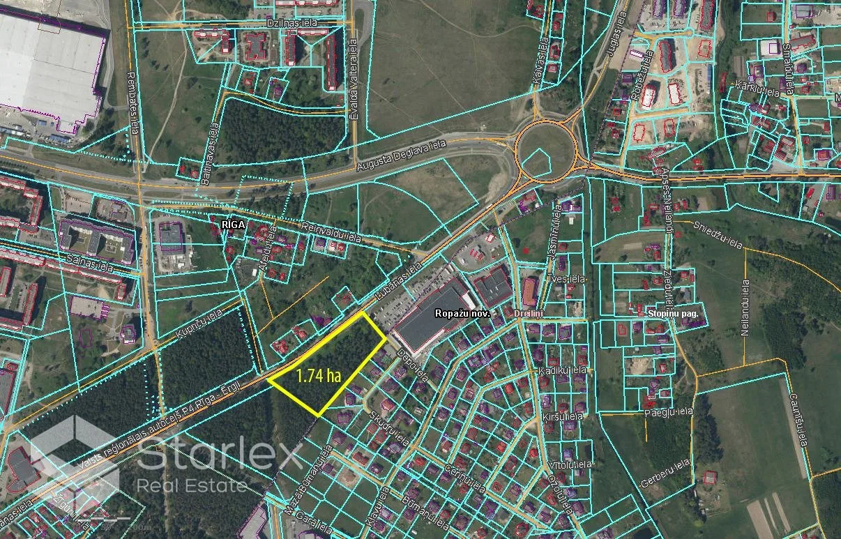 1.74 ha zemes gabals Lubānas ielas pirmajā līnijā 5